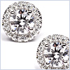 18K White Gold 1.81 ct Diamond Womens Stud Earrings - 24diamonds.com