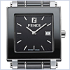 Fendi Black Ceramic Quadro Womens Watch F621110 - 24diamonds.com