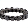 PVD 14K Gold 5.84 ct Black Diamond 4 mm Eternity Ring - 24diamonds.com