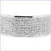 925 Sterling Silver 0.85 ct Diamond Mens Band Ring - 24diamonds.com