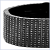 Joe Rodeo Stainless Steel 32.00 ct Black Diamond Bracelet 8 1/2 Inches - 24diamonds.com