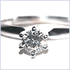14K White Gold 6 Prong 0.25 ct Diamond Solitaire Ring - 24diamonds.com
