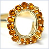 14K Yellow Gold 1.12 ct Citrine Womens Semi Mount Setting - 24diamonds.com