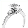 14K White Gold 0.68 ct Diamond Womens Engagement Ring - 24diamonds.com