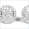 14K White Gold 0.55 ct Diamond Womens Round Stud Earrings - 24diamonds.com