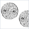 14K White Gold 0.65 ct Diamond Womens Yin-Yang Stud Earrings - 24diamonds.com