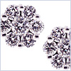 18K White Gold 0.71 ct Diamond Womens Flower Stud Earrings - 24diamonds.com