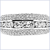 14K White Gold 1.25 ct Diamond Womens Band Ring - 24diamonds.com