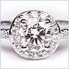 GIA 18K White Gold 1.04 ct Diamond Womens Engagement Ring - 24diamonds.com