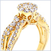 14K Yellow Gold 1.25 ct Diamond Womens Engagement Ring - 24diamonds.com