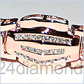 14K Rose Gold Mens 3.32 ct Diamond Bracelet - 24diamonds.com