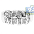 14K White Gold 0.80 ct Diamond Womens Ring - 24diamonds.com