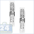 14K White Gold 0.36 ct Diamond Womens Earrings - 24diamonds.com