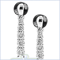 14K White Gold 0.50 ct Diamond Womens Earrings - 24diamonds.com