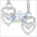 14K White Gold 0.70 ct Diamond Womens Earrings - 24diamonds.com