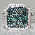 14K White Gold Mens 2.65 ct Diamond Cuff Links - 24diamonds.com