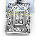14K White Gold 0.35 ct Diamond Womens Pendant - 24diamonds.com