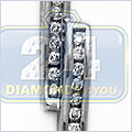 14K White Gold 0.31 ct Diamond Womens Pendant - 24diamonds.com