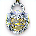 14K Yellow Gold Heart 0.64 ct Diamond Womens Pendant - 24diamonds.com