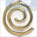 14K Yellow Gold Swirl 0.45 ct Diamond Womens Pendant - 24diamonds.com