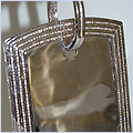 14K White Gold Dog Tag 7.56 ct Diamond Mens Pendant - 24diamonds.com