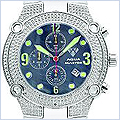 Aqua Master Round Diamond Mens Watch W44114BLK - 24diamonds.com