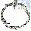 14K White Gold Circle 0.50 ct Diamond Womens Pendant - 24diamonds.com