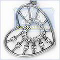 14K White Gold Heart 0.20ct Diamond Womens Pendant - 24diamonds.com