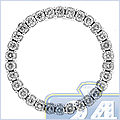14K White Gold Circle of Love 0.52 ct Womens Pendant - 24diamonds.com