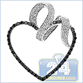 14K White Gold 0.55 ct Diamond Women's Pendant - 24diamonds.com