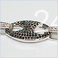 14K White Gold Mens 21.20 ct Diamond Chain 30 1/2 Inches - 24diamonds.com