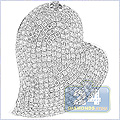 14K White Gold 3.60 ct Diamond Womens Pendant - 24diamonds.com