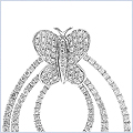 14K White Gold 1.40 ct Diamond Women's Pendant - 24diamonds.com