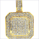 14K Yellow Gold 1.65 ct Diamond Womens Pendant - 24diamonds.com