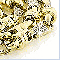 14K Yellow Gold Mens 1.75 ct Diamond Chain 30 Inches - 24diamonds.com