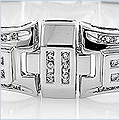 14K White Gold  4.26 ct Diamond Mens Bracelet - 24diamonds.com