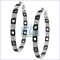 14K White Gold 2.80 ct Diamond Womens Earrings - 24diamonds.com