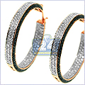 14K Rose Gold 4.50 ct Diamond Women's Earrings - 24diamonds.com