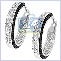14K White Gold 1.20 ct Diamond Womens Earrings - 24diamonds.com