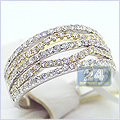 14K Two Tone Gold 1.05 ct Diamond Womens Ring - 24diamonds.com