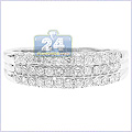 14K White Gold 0.75 ct Diamond Womens Ring - 24diamonds.com
