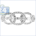 14K White Gold 0.44 ct Diamond Womens Ring - 24diamonds.com