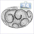 14K White Gold 2.40 ct Diamond Womens Ring - 24diamonds.com