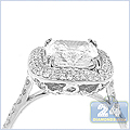 14K White Gold 0.75 ct Diamond Engagement Ring Setting - 24diamonds.com