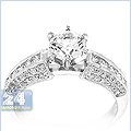 14K White Gold 0.33 ct Diamond Engagement Ring Setting - 24diamonds.com