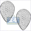14K White Gold 0.50 ct Diamond Womens Earrings - 24diamonds.com