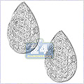 14K White Gold 0.25 ct Diamond Women's Earrings - 24diamonds.com