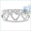 14K White Gold 0.33 ct Diamond Heart Band Ring - 24diamonds.com