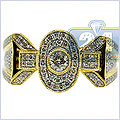 14K Yellow Gold 0.84 ct Mens Diamond Ring - 24diamonds.com