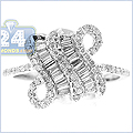 14K White Gold 0.70 ct Diamond Womens Ring - 24diamonds.com